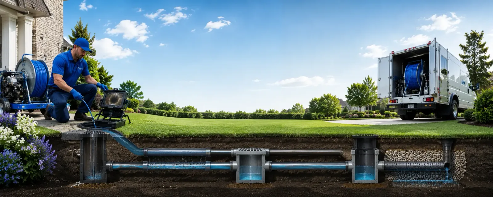 Outdoor drain cleaning information for Gibson, IA